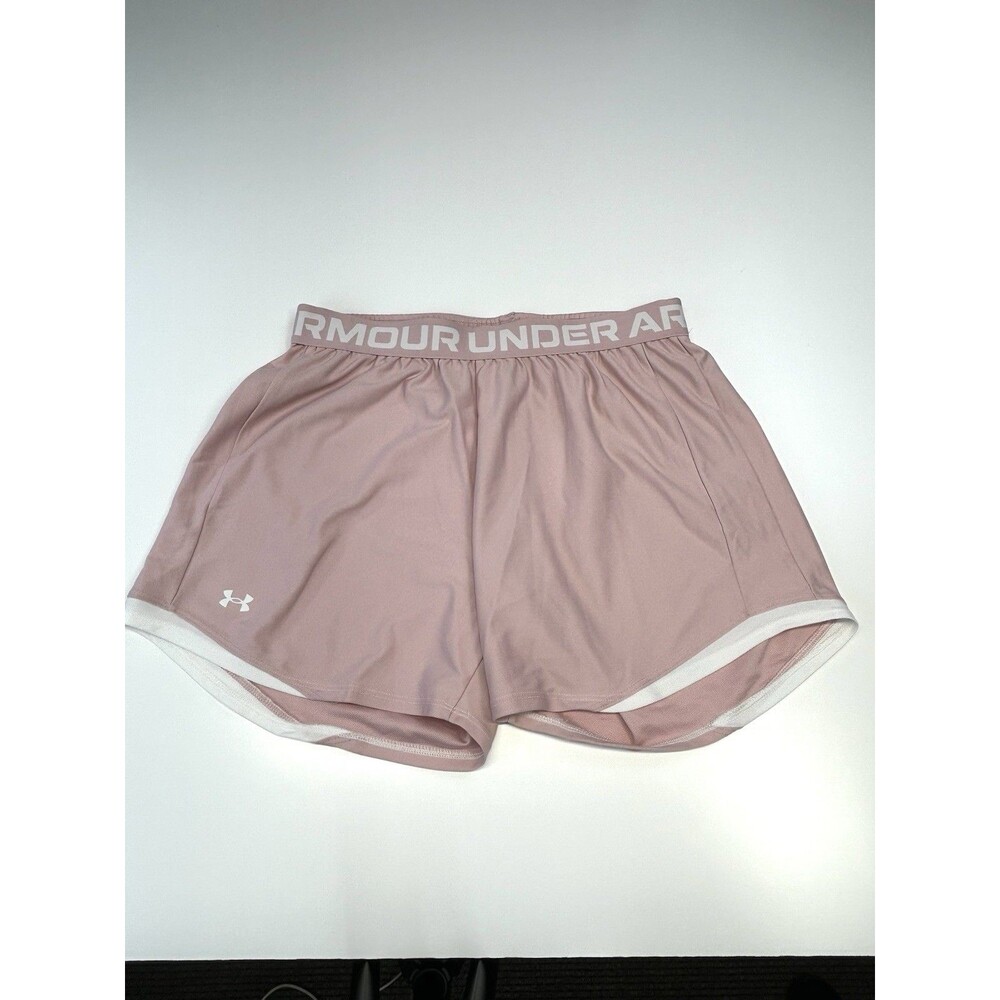 Womens Under Armour Shorts M Medium Pink Athletic Gym Workout